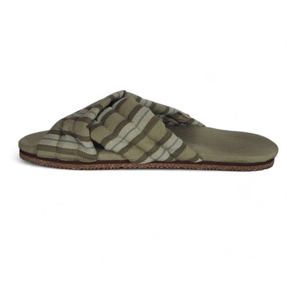 FeelGoodz Quilted Cross-Straps Slip-on Sandals "Thyme" Women's L (10-11) - Picture 7 of 10